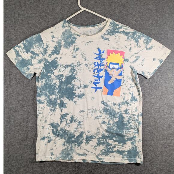 Naruto Shippuden Collection Naruto Uzumaki Tie Dye Blue T Shirt Men Size M‎ - Picture 1 of 8